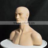 Adonis Mannequin Head Male Displaying Hats, Wigs, Scarves, and Necklaces thumbnail-3