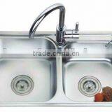 6839 Stainless Steel Double Bowls Kitchen Sink thumbnail-1