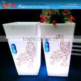 Rechargeable Rectangle Chair LED ChLED Funiture Colorful Changing LED Flower Style Chair / Light/Colorful LED Night Light thumbnail-3