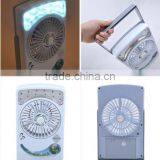 Hot Sale 3 in 1 Multifunction 6 Inch Solar Fan Rechargeable Emergency LED Light thumbnail-6