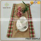 2016 High Quality Jute Lace Dining Table Runners thumbnail-5