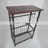 New Metal Scroll Design Bathroom Magazine Storage Table Organizer thumbnail-3