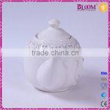 Cheap Chinese Custom White Ceramic Tea Pot thumbnail-4