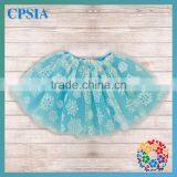 Latest New Arrival Hot Sale Turquoise Snow Flake Tutus Skirts Pretty Skirt for Girls thumbnail-1