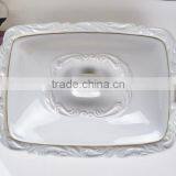 14.5" Square Porcelain Baking Tray thumbnail-2
