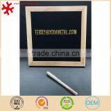 Felt Letter Board Black Felt With 320 White Plastic Changeable Characters 10 In. x 10 Inches Square Wood Oak Frame thumbnail-2