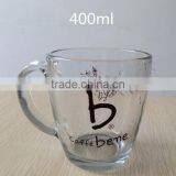 360ml 12oz Glass Coffee Cup Juice Cup With Handle thumbnail-1