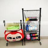 High Quality Metal Storage Holder Bedroom Kitchen Wire Storage Shelf thumbnail-3