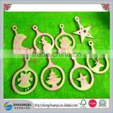 Wooden Christmas Decoration Tree Ornaments for Engraved 8 x 3'' thumbnail-1