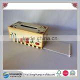 Vintage Nordic Design Handpainted Wooden Tissue Box Cover. Tissue Holder thumbnail-2