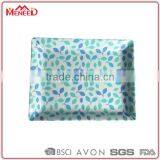 Square Oblong Green Leaves Matte Printing Melamine Plastic Baby Food Freezer Tray thumbnail-2