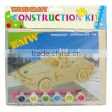 wood craft construction kit-car,car toy,wooden toy