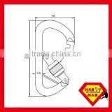 35KN With Captive Pin Connecting Devices Steel D Safety Carabiner Hook thumbnail-2