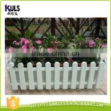 Removable square rectangle plastic garden flower fence pots