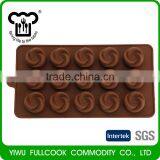 Mini Lovely Chocolate Cookie Silicone Biscuit Mold Flower Shape thumbnail-1