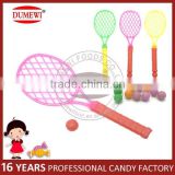 Children Plastic Tennis Racket Toy Candy