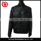 Customized Bomber Style Men pu Leather Jacket for Men thumbnail-1