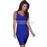 7 Colours Sexy Blackless Elastic Knitted HL Women's Bodycon Bandage Dress Hot Cocktail Party Slim Dress thumbnail-5