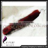 CX-R-35A Wholesale Key Chain Genuine Mink Fur Tail Custom Keychain thumbnail-2
