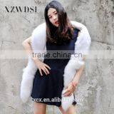 CX-B-17 New Fashion Style Gold And White Fox Fur Shawl Wholesale thumbnail-6