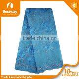 Bestway Textile FL0072 In Pink Color Dubai French Chantilly Lace Wholesale thumbnail-2