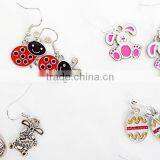 Spring Earrings, Easter Earrings, Spring Jewelry, Easter Jewelry, Ladybugs, Rabbit, Flowers, Butterflies, Chicks Eggs Earrings thumbnail-1