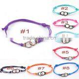 Long Cross Connector Charm Suede Leather Bracelet Diy Cheap Handmade Cross Leather Knotted Bracelets for Her Gifts thumbnail-6