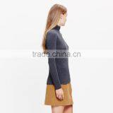 Slim Turtleneck Top Cotton Wool Spandex Tshirts for Ladies thumbnail-2