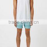 Casual White Classic Workout Tank Tops thumbnail-2