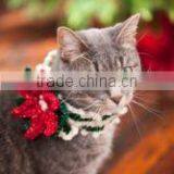 Crochet Pattern Cat Collar Cat Necklace Hand Made Bow Tie Cat Neck Belt thumbnail-3