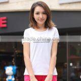 Short Sleeve T-shirt Female Xia Round Collar Coat of Cultivate One's Morality Show Thin White Joker thumbnail-5