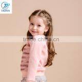 Girls Winter Stripe T Shirt Decorated With Sequins Children's Fleece Pullover Top Designs For Girls thumbnail-3