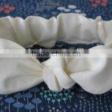 Soft Baby Headband Elastic With Bow Girls Hair Headbands Pure Or Floral Colour thumbnail-5