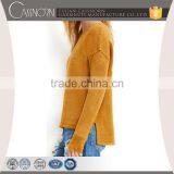 Fashion Girl T-shirts Boat Knitting Pattern Neck Sweater thumbnail-1