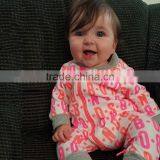 S17523A 2017 New Spring and Autumn Baby Newborn Star Print Soft Cotton Jumpsuit thumbnail-5