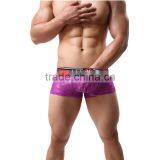 1 PCS Cool and Refreshing Underwear Men Sexy Male Boxers Gauze Sheer Lace Shorts Brand Mesh Penis Sheath See Through Men Boxer thumbnail-4