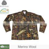 Wholesale Camo t Shirts,merino Wool T-shirt,digital Customised Camo Long-sleeve Shirt thumbnail-3