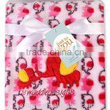 Cute Plain Animal Hood Blanket With Baby Coral Fleece Blanket thumbnail-5