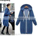 Prom Popular Trend Slim Fit Elongated Urban Extra Long Hoodies/coat /outwear Manufacturer thumbnail-1