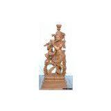 Teakwood Krishna Statue thumbnail-1