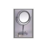 led lighting free standing mirror,illuminated stand mirror,vanity table mirror,hotel bathroom mirror,desktop mirror