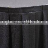 Box Pleat Polyester Jersey Stretch Wedding Table Skirt for Party and Banquet