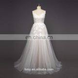 Sexy Spaghetti Strap Neckline Bridal Gowns Perspective Lace Casual Wedding Dress Bridal Gown Evening Dress thumbnail-2