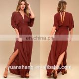 2017 wholesale sexy ladies summer long maxi dress