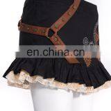 Steampunk Mini Skirt With Gear Patches thumbnail-2