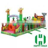 Outdoor Animal Theme Adult Sport Game Giant Inflatable Obstacle Course for Sale