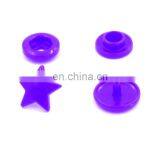Blue star custom color eco-friendly fashion little children plastic prong snap button for star shaped buttons