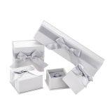 Paper Square Package Case Bowknot Jewelry Necklace Bracelet Present Gift Box With Custom Color and Logo. thumbnail-1