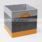 Fashion Custom Clothing Storage Organizer Cube Small Foldable Fabric Felt Storage Box thumbnail-5