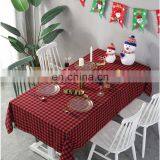 New Year Christmas Tablecloth Retro Plaid Cotton Linen Fabric Nordic Household Rectangular Banquet Table Cloth thumbnail-4